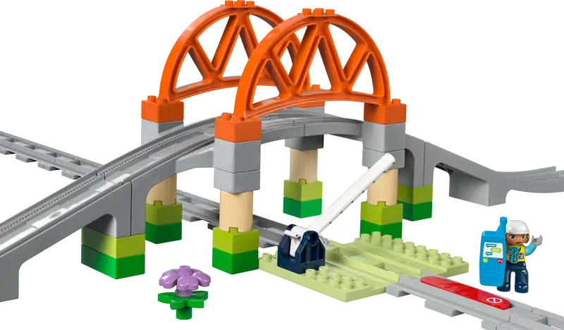 LEGO DUPLO TRAIN BRIDGE & TRACK EXPANSION SET