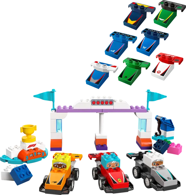 LEGO DUPLO F1 TEAM RACE CARS