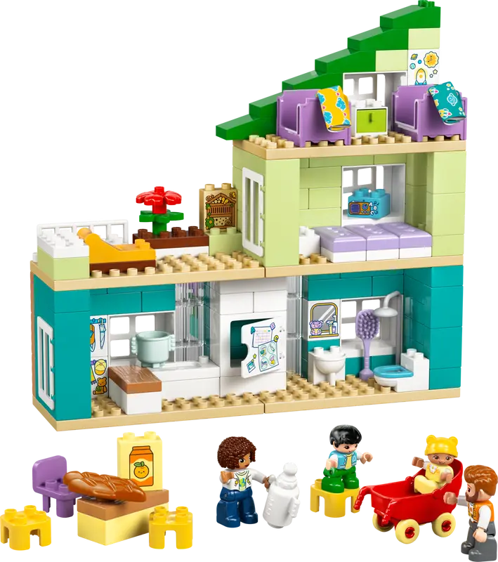 LEGO DUPLO 3 IN 1 MODERN FAMILY HOUSE WITH FIGURES