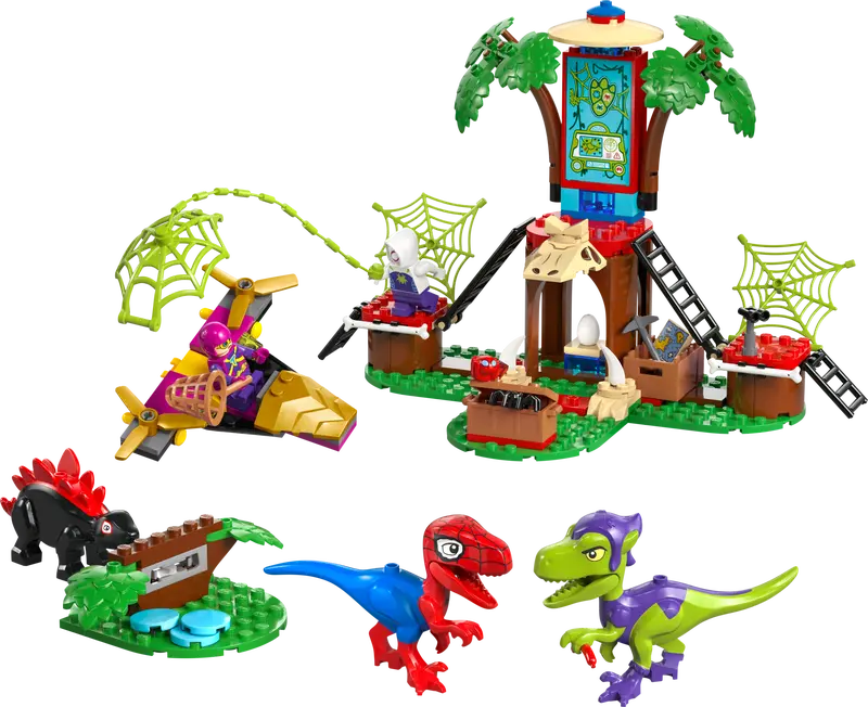 LEGO MARVEL SPIDEY & GOBBY'S RAPTOR BATTLE AT TREEHOUSE