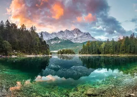RAVENSBURG 1000 PC ZUGSPITZE AM EIBSEE 1000 T