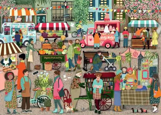 RAVENSBURG 1000 PC STREET MARKET