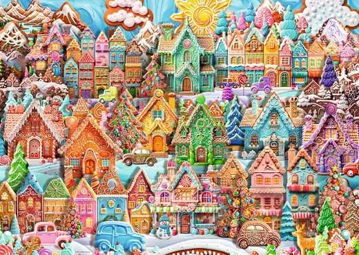 RAVENSBURG 1000 PC CHIRSTMAS COOKIE VILLAGE