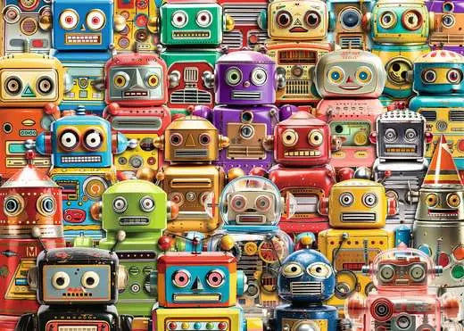 RAVENSBURG 500 PC RETRO ROBOTS