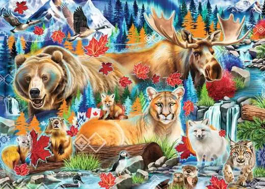 RAVENSBURG 1000 PC WILD CANADA