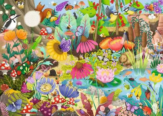 RAVENSBURG 1000 PC LITTLE GARDEN WORLD