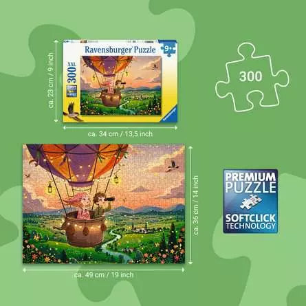 RAVENSBURGER 300 XXL COZY SUNSET SKY RIDE
