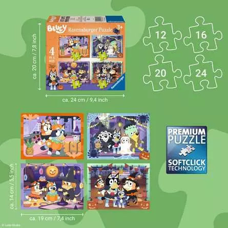 RAVENSBURGER 4-IN-1 BLUEY HALLOWEEN