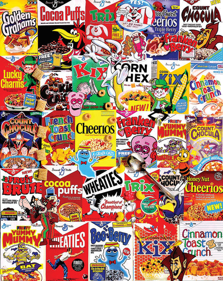 WHITE MOUN 1000 PC CEREAL BOXES