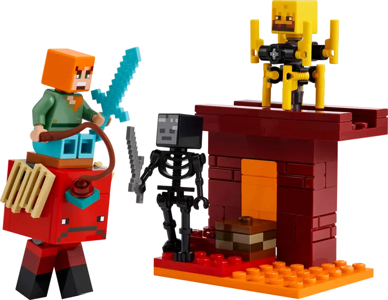 LEGO MINECRAFT THE NETHER LAVA BATTLE