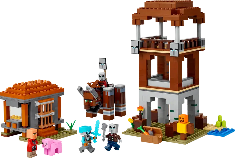 LEGO MINECRAFT THE PILLAGER OUTPOST AND RAVAGER