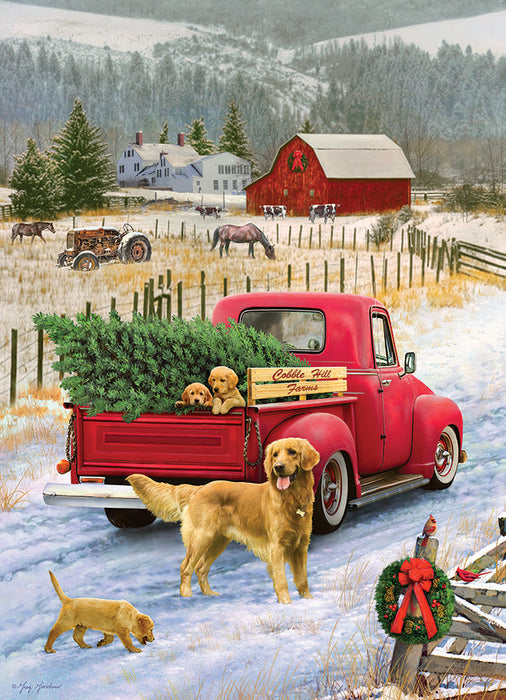 COBBLE HIL 1000 PC CHRISTMAS ON THE FARM