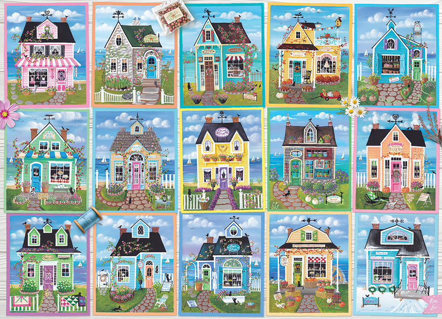 COBBLE HIL 1000 PC SEASIDE SHOPS