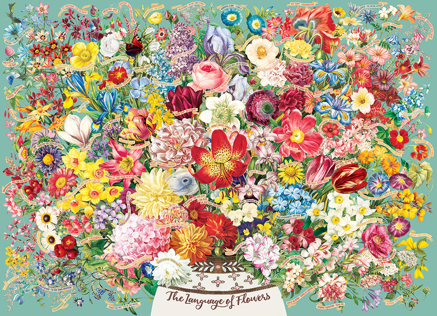 COBBLE HIL 1000 PC THE LANGUAGE OF FLOWERS