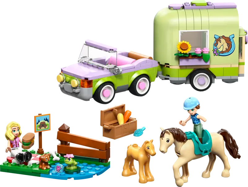 LEGO FRIENDS HORSE & BABY FOAL TRAILER