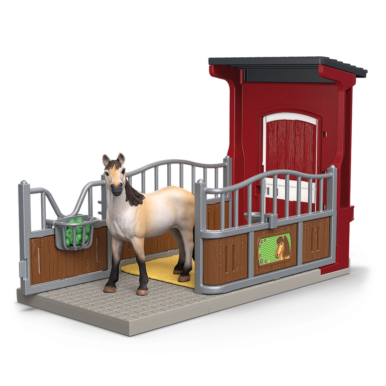 SCHLEICH PONYBOX WITH MUSTANG