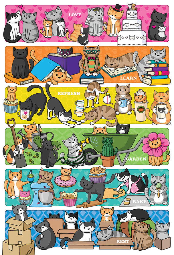 COBBLE HIL 100 PC DOODLECAT DAYS