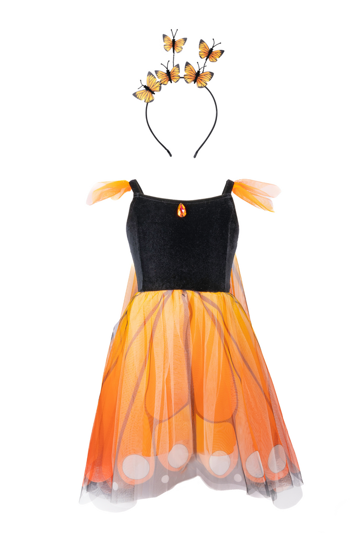 MONARCH BUTTERFLY DRESS WITH WING 3-4 YR