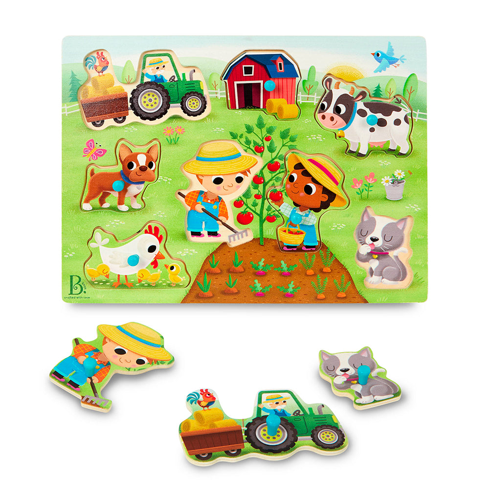 B.WOODY PEG PUZZLE FARMYARD