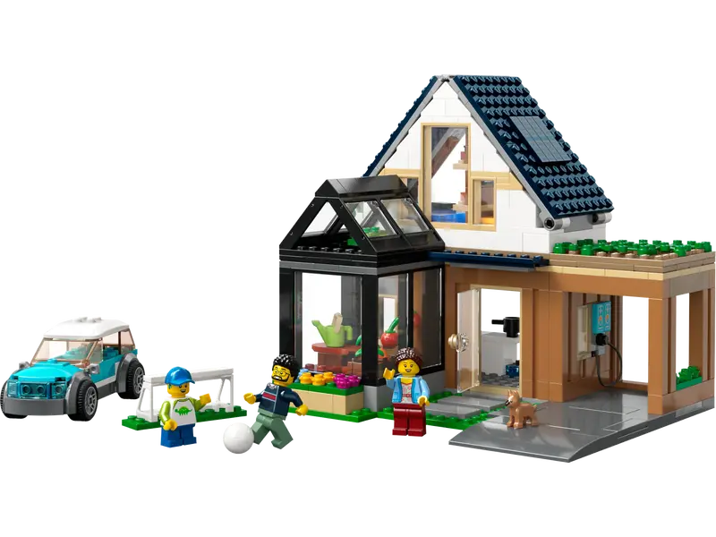 LEGO CITY FAMILY HOUSE & ELECTRIC CAR
