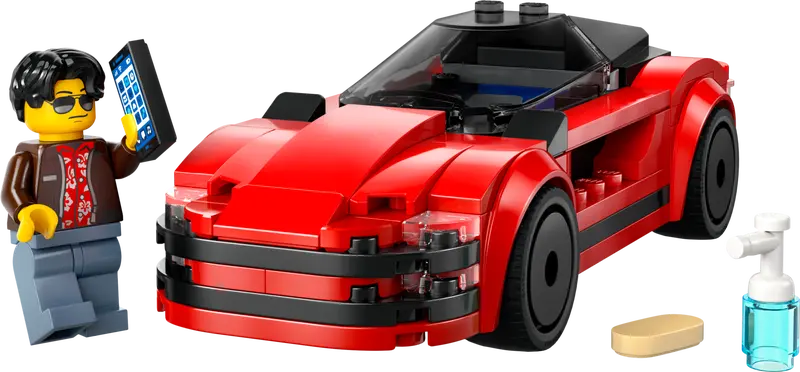LEGO CITY RED SPORTS CAR