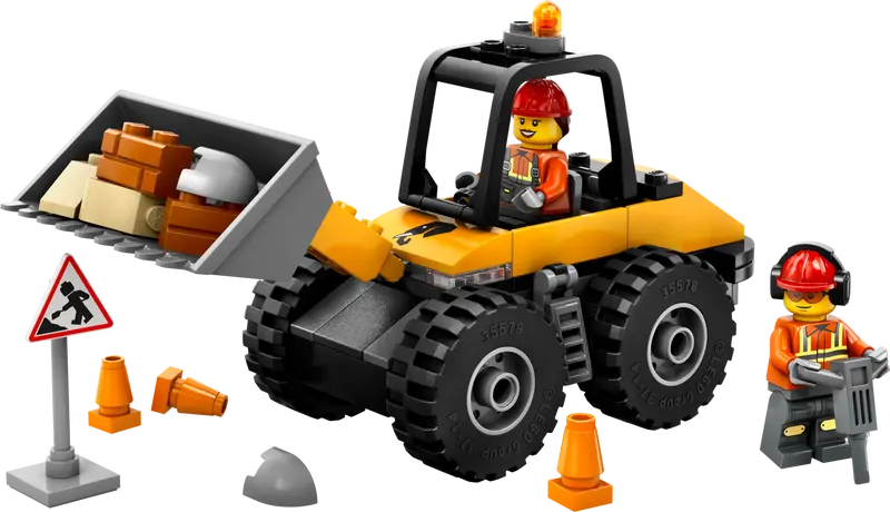 LEGO CITY YELLOW CONSTRUCTION WHEEL LOADER