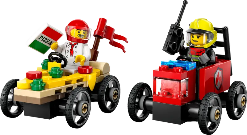 LEGO CITY PIZZA VS FIRE TRUCK