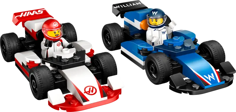 LEGO CITY F1 WILLIAMS RACING & HAAS F1 RACE CARS