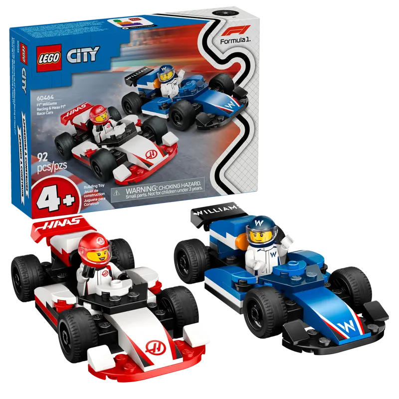 LEGO CITY F1 WILLIAMS RACING & HAAS F1 RACE CARS – Simply