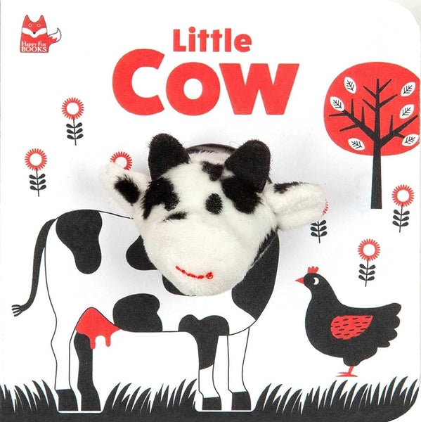 HIGH CONTRAST BOOK W/PUPPET-COW