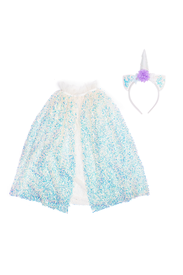 UNICORN SPARKLE CAPE & HEADBAND