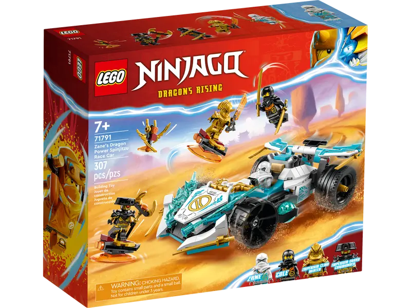 LEGO NINJAGO ZANE'S DRAGON POWER SPINJITZU RACE CAR – Simply