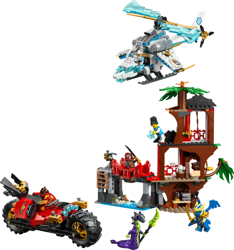 LEGO NINJAGO NINJA VEHICLE TREE HOUSE BATTLE