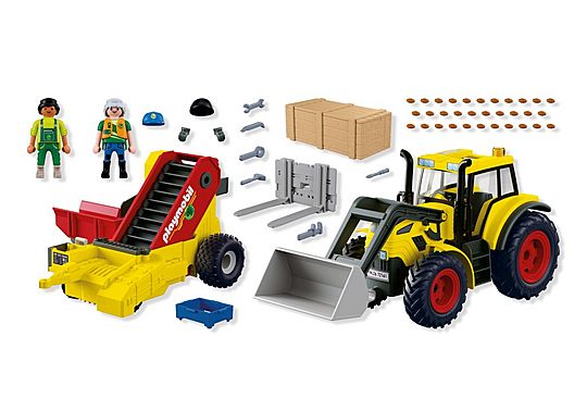 PLAYMOBIL COUNTRY TRACTOR WITH POTATO HARVESTER