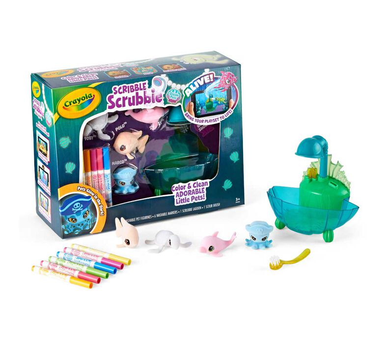 CRAYOLA SCRIBBLE SCRUBBIE GLOW LAGOON