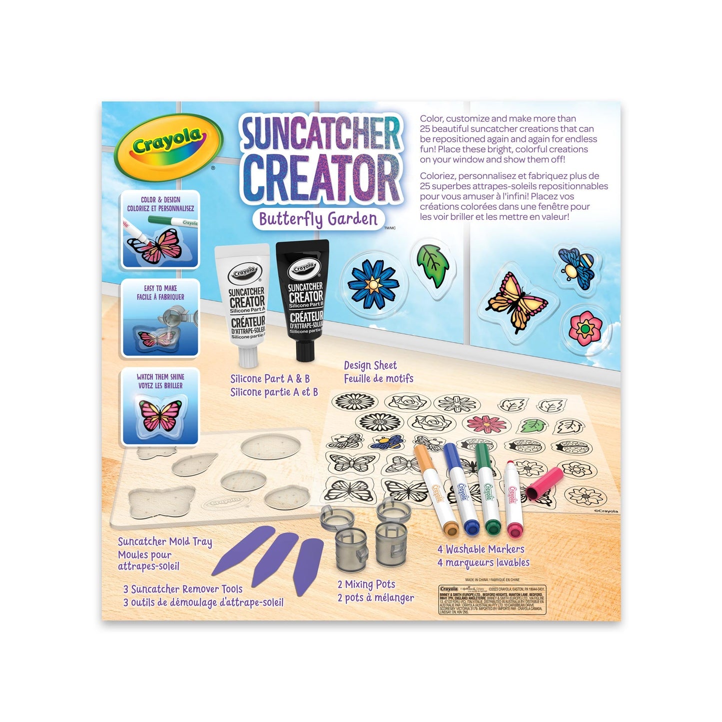 CRAYOLA SUNCATCHER CREATOR BUTTERFLY GARDEN