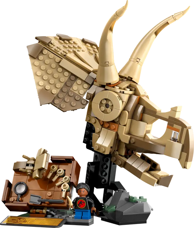 LEGO JURASSIC WORLD TRICERATOPS SKULL
