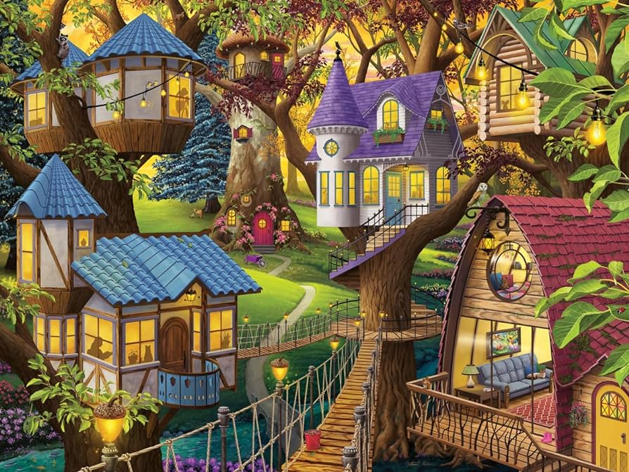 RAVENSBURG 1500 PC TWILIGHT IN THE TREETOPS