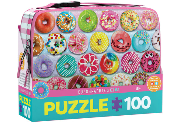 EURO LUNCH BAG PUZZLE-100 PC DONUTS