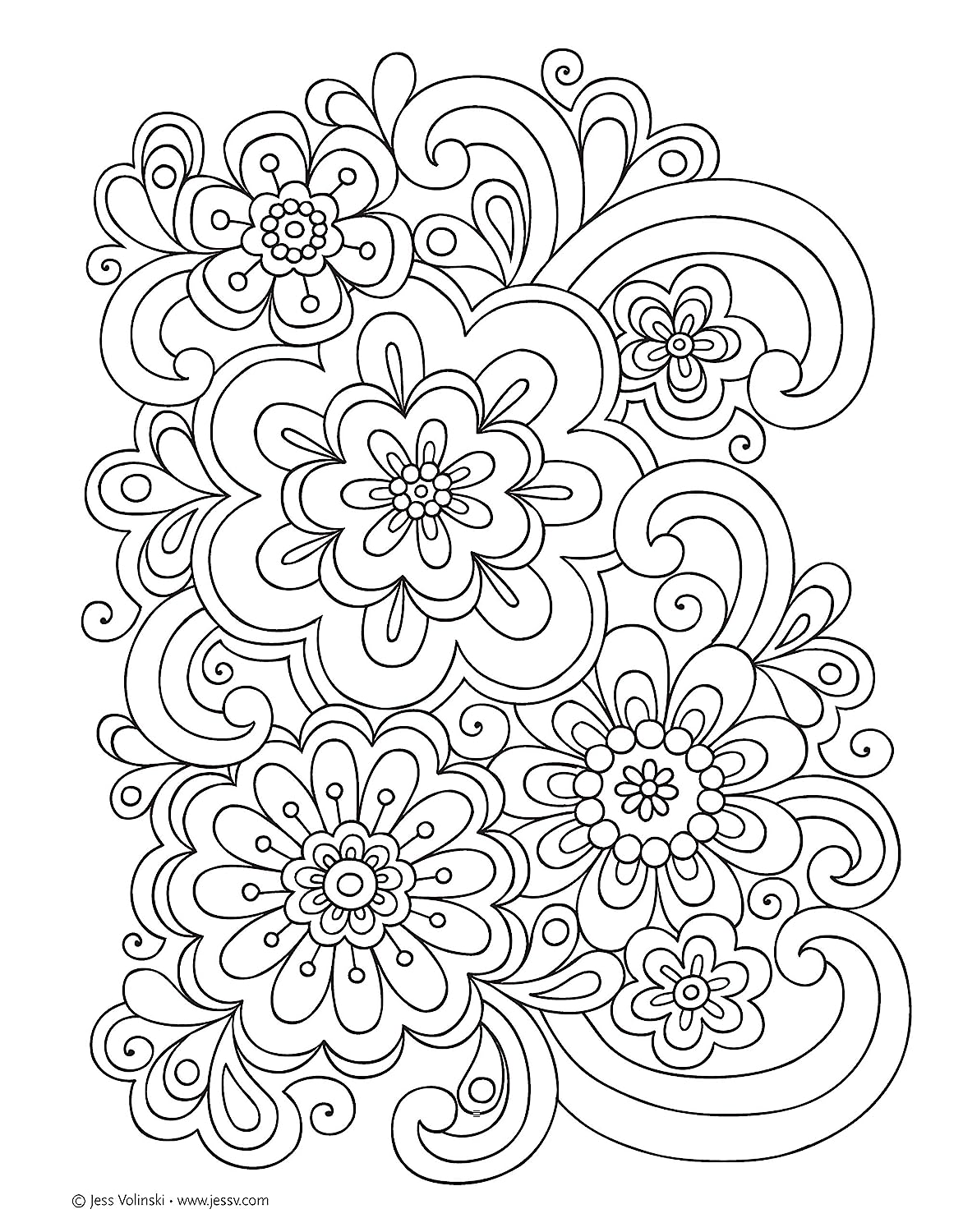 NOTEBOOK DOODLES FLOWERS