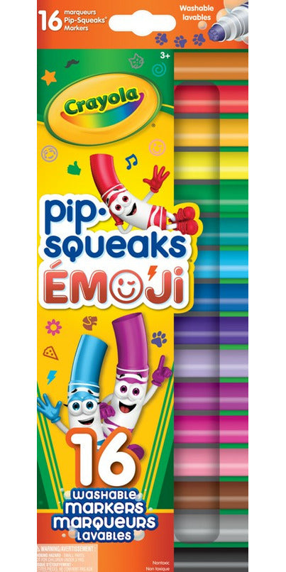 CRAYOLA PIPSQUEAKS WASHABLE STAMPS EMOJI – Simply