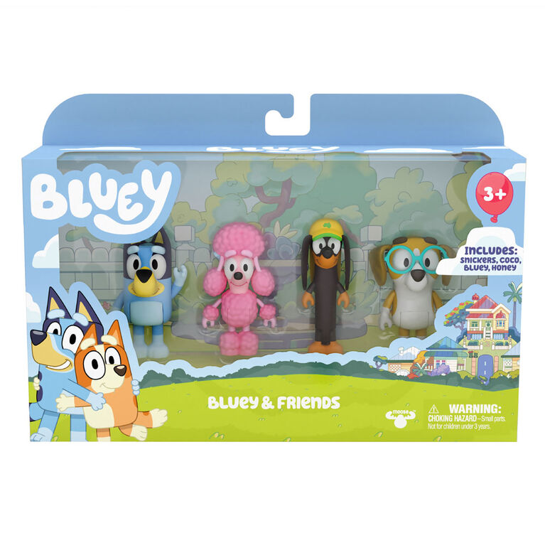 BLUEY FIGURES 4 PACK