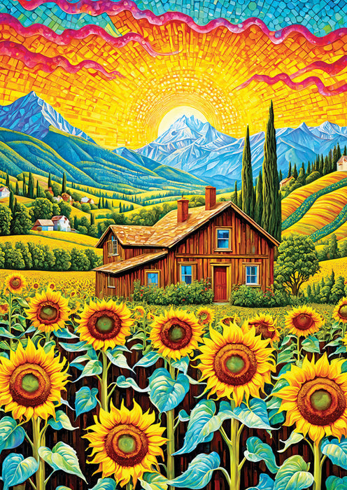 ENJOY 1000 PC SUNFLOWER HOUSE