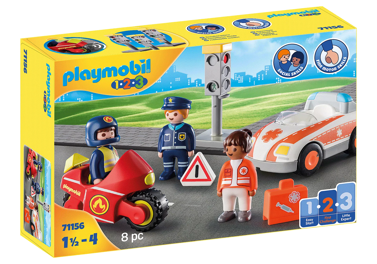 playmobil voiture police vintage 2