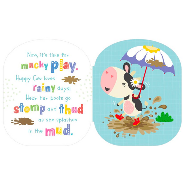 HAPPY COW W/PLUSH COVER