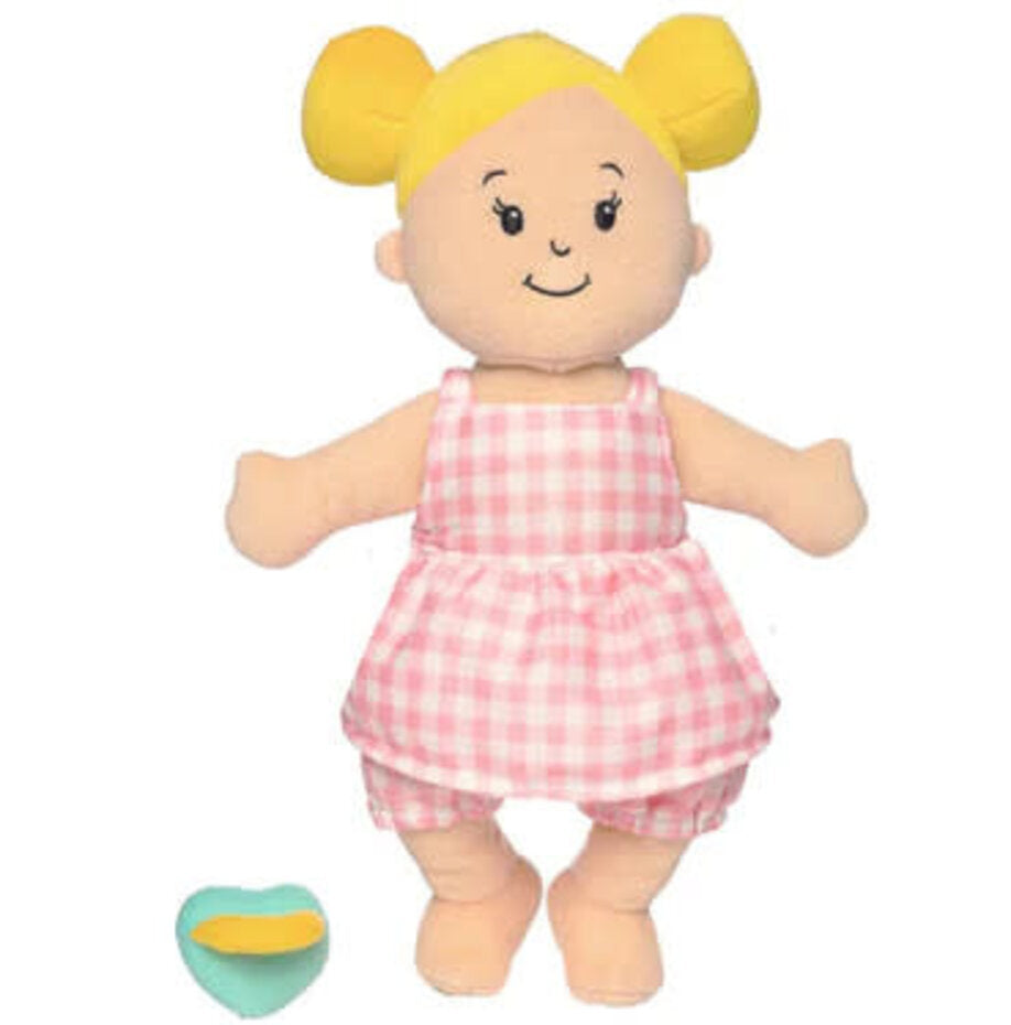 WEE BABY STELLA PEACH W/BLONDE BUNS