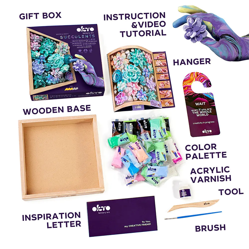 OKTO: WOOD & CRAFT FLOWERS-TENDERNESS