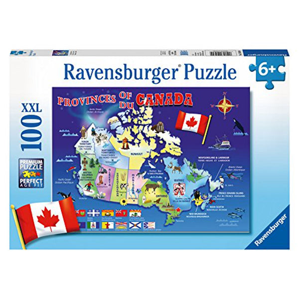 RAVENSBURG 100 PC MAP OF CANADA