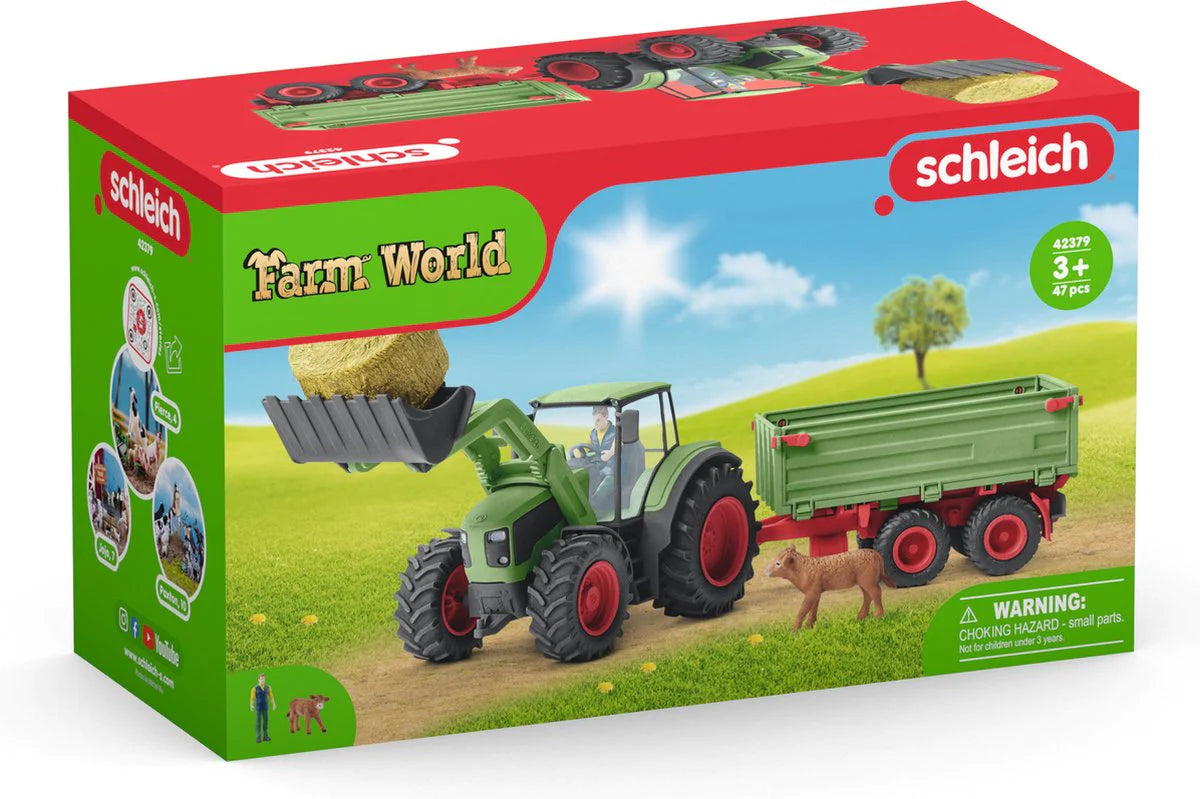 SCHLEICH TRACTOR AND TRAILER – Simply Wonderful Toys