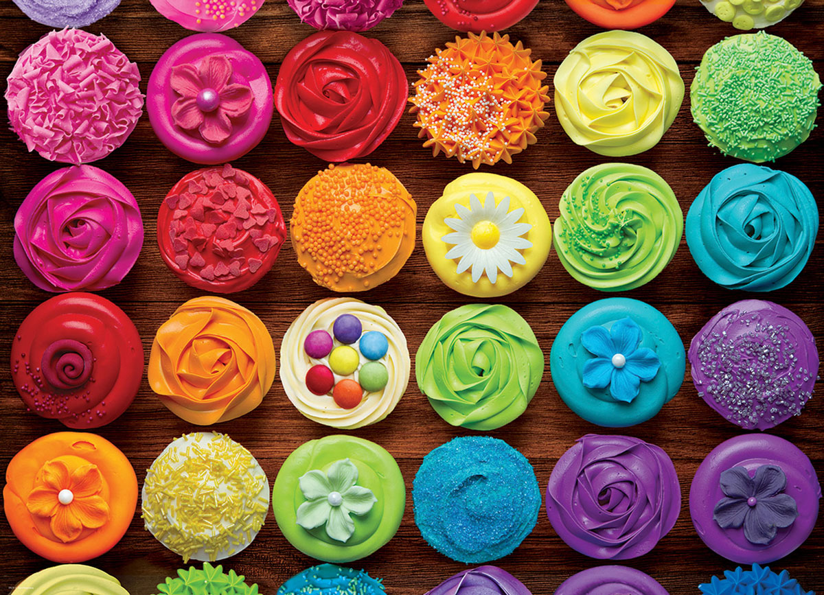 EURO 1000 PC CUPCAKE RAINBOW